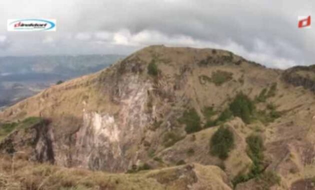 Pemandangan Gunung Batur, Gunung Abang, dan Danau Batur